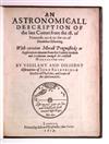 ASTRONOMY  BAINBRIDGE, JOHN. An Astronomicall Description of the Late Comet from the 18. of Novemb. 1618 [etc.].  1619